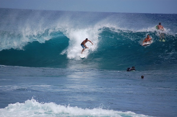 Sandy Beach Surfing Photo